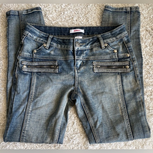 BONGO Denim - Y2K BONGO EMBELLISHED ZIP POCKET JEANS SZ 7